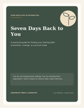 Seven Days Back to You: Reconnection Guide PDF