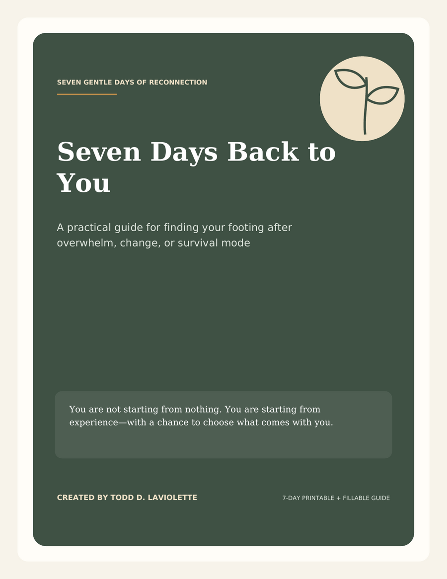 Seven Days Back to You: Reconnection Guide PDF